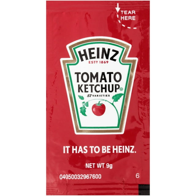 Heinz Tomato Ketchup Single-Serve Packets 500 pk.