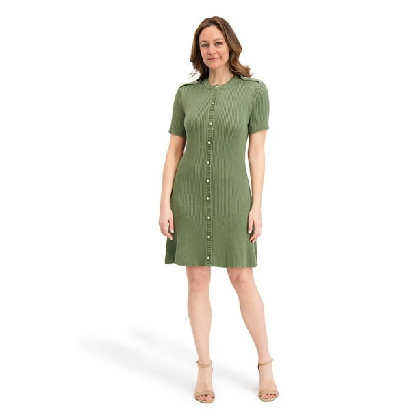 slim fit dress slacks Rent French Connection Camille Wrap Midi Dress in Poise Green main image 1