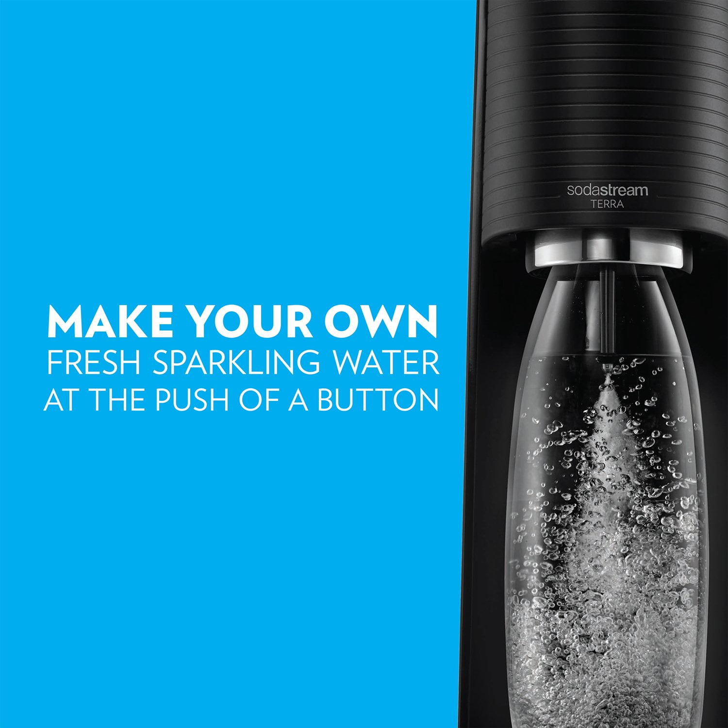 SodaStream Terra Starter Kit with Cherry Bubly Designed Bottle