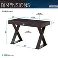 thumbnail image 7 of Techni Mobili Trendy Writing Desk with Drawer, Espresso, 7 of 8