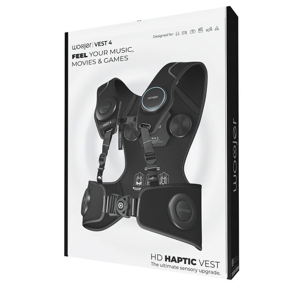 Woojer Vest 4 High-Fidelity Haptics - for VR, Games, Music, Movies