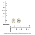 thumbnail image 3 of Lab Created Fancy Cut Diamond Stud Earrings in 14K Gold, 3 of 6