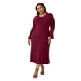 thumbnail image 1 of Edited by Hunter McGrady Women's Flare Midi Sweater Dress, 1 of 11