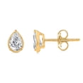thumbnail image 1 of Lab Created Fancy Cut Diamond Stud Earrings in 14K Gold, 1 of 6