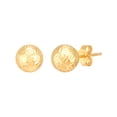 thumbnail image 5 of Diamond Cut Ball Stud  and Hoop Earring Set in 14K Gold, 5 of 13