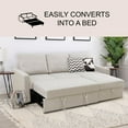 thumbnail image 3 of Lincoln Fabric Reversible Storage Sectional with Pullout Bed, Assorted Colors, 3 of 9