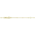 thumbnail image 2 of Sideway Cross Beaded Station Chain Necklace in 14K Gold, 2 of 3