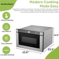 thumbnail image 15 of Hamilton Beach 1.2 cu ft. 24-Inch Microwave w/ Built-In Touchscreen Drawer, 15 of 16