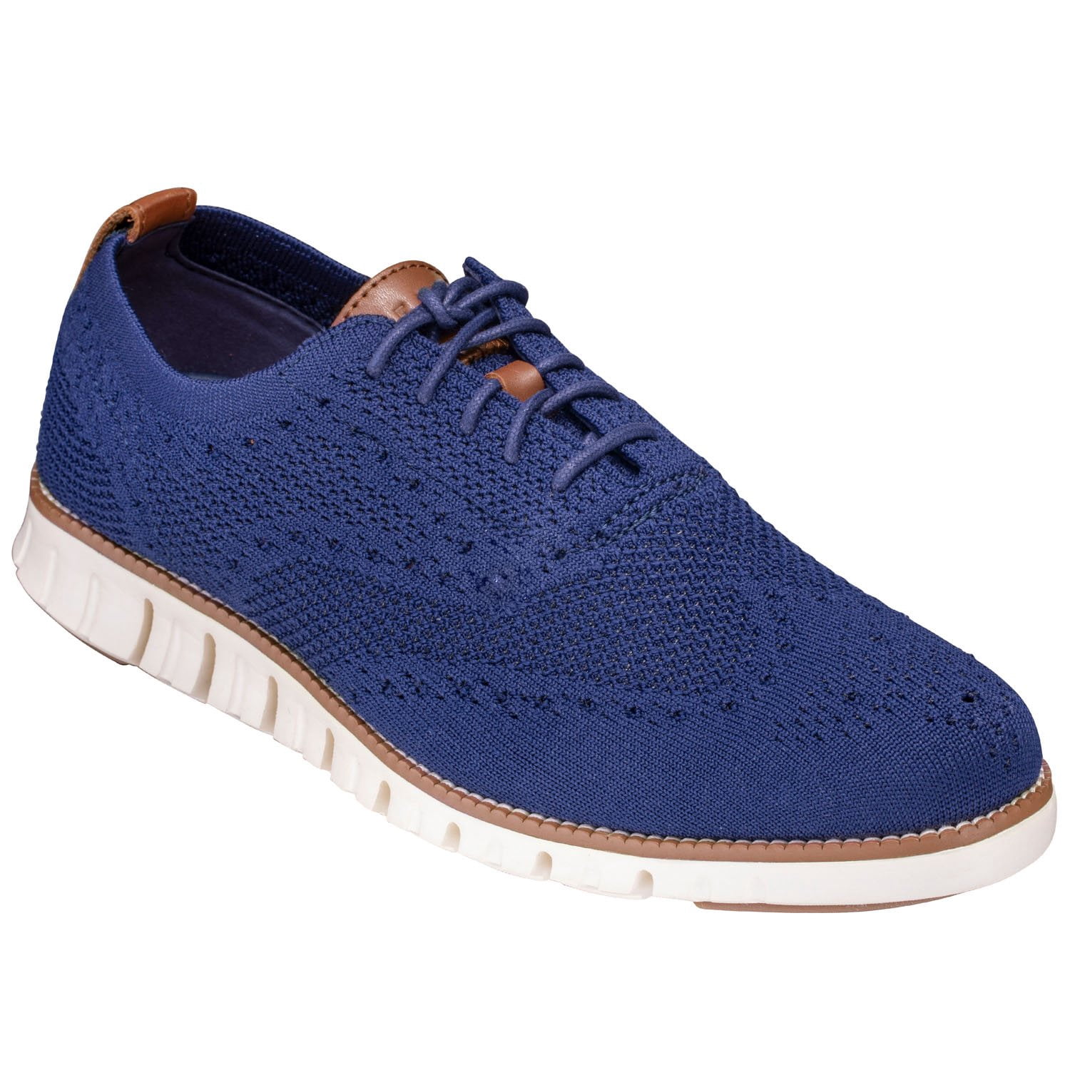 Cole Haan Zerogrand Wingtip Oxford Suede Navy Men display picture 3
