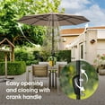 thumbnail image 2 of Above 10' Patio Market Umbrella with Solar LED Lights, 2 of 8