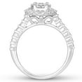thumbnail image 2 of 2.0 CT. T.W. Round Cut Halo Diamond Ring & Band Set in 14K Gold, 2 of 12