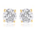 thumbnail image 1 of Lab Created Round Cut Diamond Stud Earrings, 1 of 5