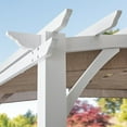 thumbnail image 3 of Member's Mark 12' x 16' Galvanized Steel Pergola White, 3 of 7