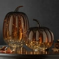 thumbnail image 1 of Member's Mark Glass Pumpkins Decor with Micro Lights (2 pc.), 1 of 4