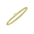 thumbnail image 2 of Textured Weaved Bangle in 14K Yellow Gold, 2 of 6