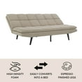 thumbnail image 2 of Eden Fabric Convertible Futon Sofa, Assorted Colors, 2 of 10