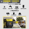 thumbnail image 6 of 11,000/9,000-Watt Electric Start Dual Fuel Home Backup Portable Inverter Generator with Quiet Technology and CO Shield, 6 of 13