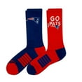 thumbnail image 2 of New England Patriots Adult 2-Pack Crew Socks, 2 of 3