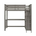 thumbnail image 10 of Maxson Twin Loft Bed With Desk And Bookshelf, Gray Finish, 10 of 13