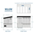 thumbnail image 11 of Backyard Discovery 9' x 6' Slant Roof Cedar Greenhouse in White - DIY, 11 of 13