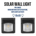 thumbnail image 5 of Westinghouse 600 Lumen Solar Motion Activated Linkable Wall Light, 2pk, 5 of 11