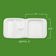 thumbnail image 3 of Hefty Earthchoice 3-Compartment Hinged Lid Containers, 9", 50 ct., 3 of 5