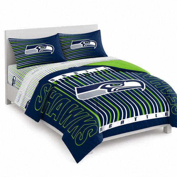 Logo Brands Seattle Seahawks Bed-In-A-Bag Set