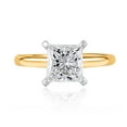 thumbnail image 1 of Lab Created Princess Cut Solitaire Diamond Ring, 1 of 7