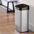 thumbnail image 3 of Nine Stars 13.2 Gallon Stainless Steel Motion Sensor Trash Can, Choose a Color, 3 of 8
