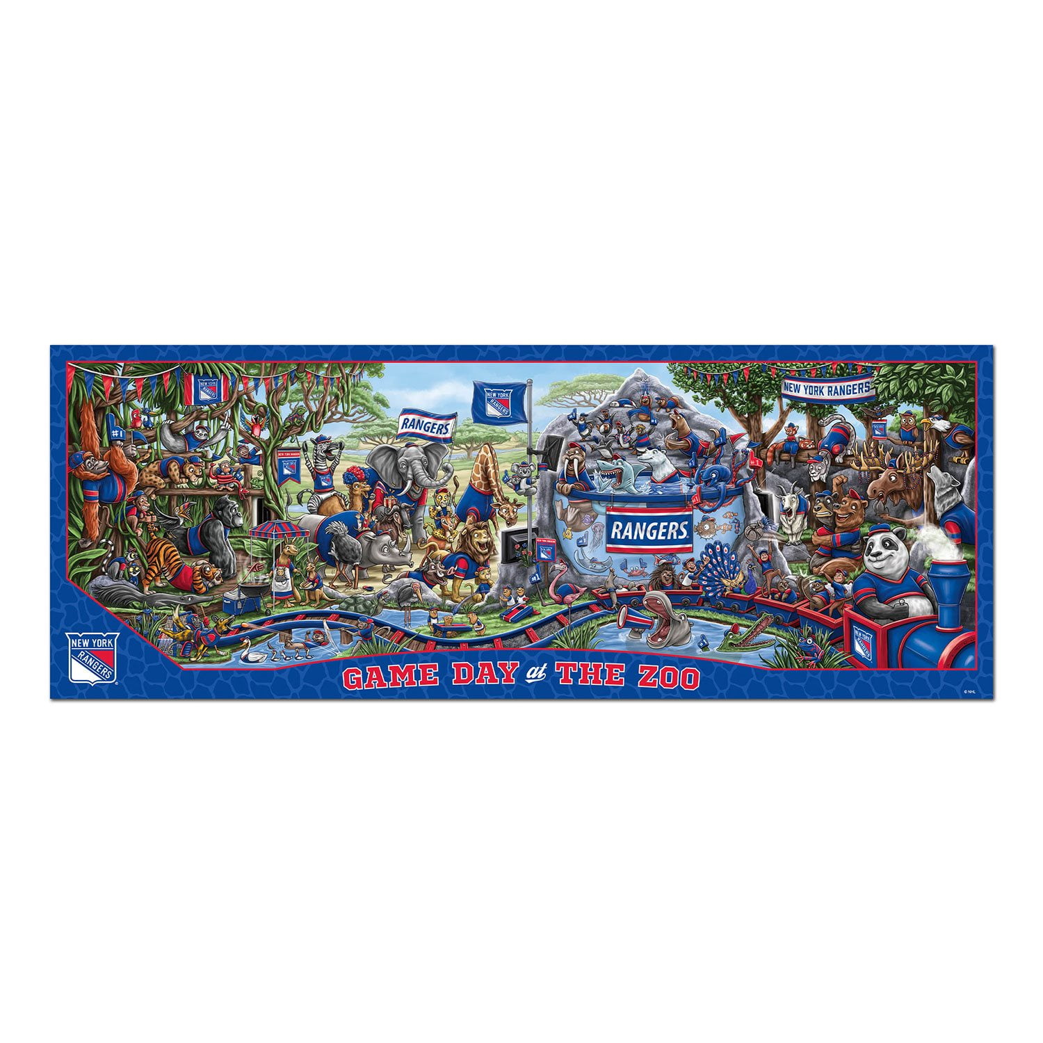 YouTheFan NHL Game Day At The Zoo 500pc Puzzle, Assorted Teams