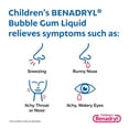 thumbnail image 4 of Children’s Benadryl Allergy Liquid, Bubblegum, 8 fl. oz., 2 pk., 4 of 5
