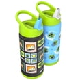 thumbnail image 3 of Zak Designs 14oz Double Wall Stainless Steel Siply Clutch Water Bottle, 2-Pack, 3 of 7