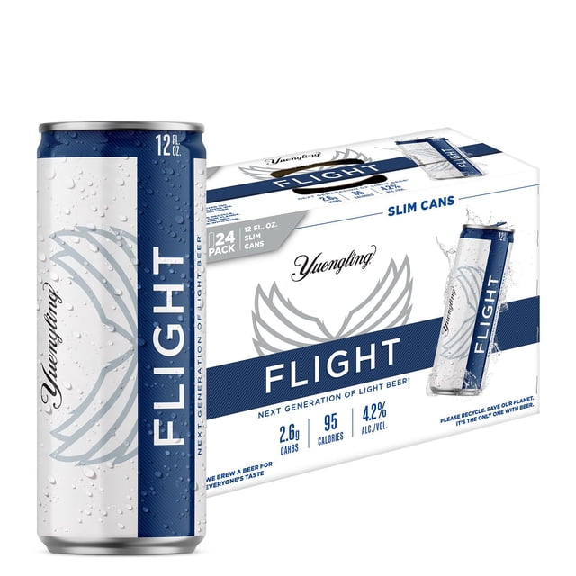 Yuengling Flight Light Lager Beer, 12 fl. oz. can, 24 pk.