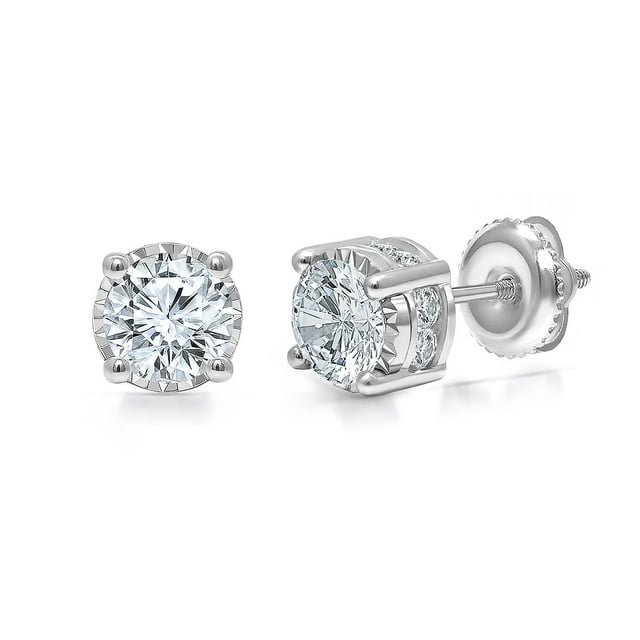 1.95 CT. T.W. Diamond Stud Earring in 14K Gold