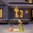 thumbnail interactive-video image 1 of Member's Mark 6' Pre-Lit Nativity Scene with Chasing Light, 1 of 5