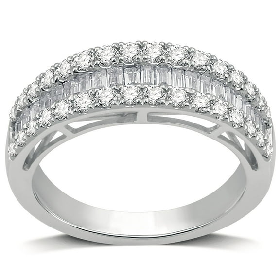 Semi Eternity Diamond Band in 14K Gold