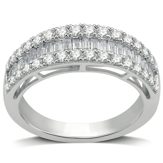 Semi Eternity Diamond Band in 14K Gold