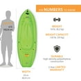 thumbnail image 2 of Lifetime Wave 6' Youth Kayak Paddle Included, 2 of 12