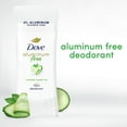 thumbnail image 3 of Dove 0% Aluminum Deodorant, Cucumber and Green Tea., 2.6 oz., 4 pk., 3 of 8