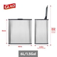 thumbnail image 3 of GLAD Countertop 1.5 Gallon Trash Can Assorted Colors, 3 of 8