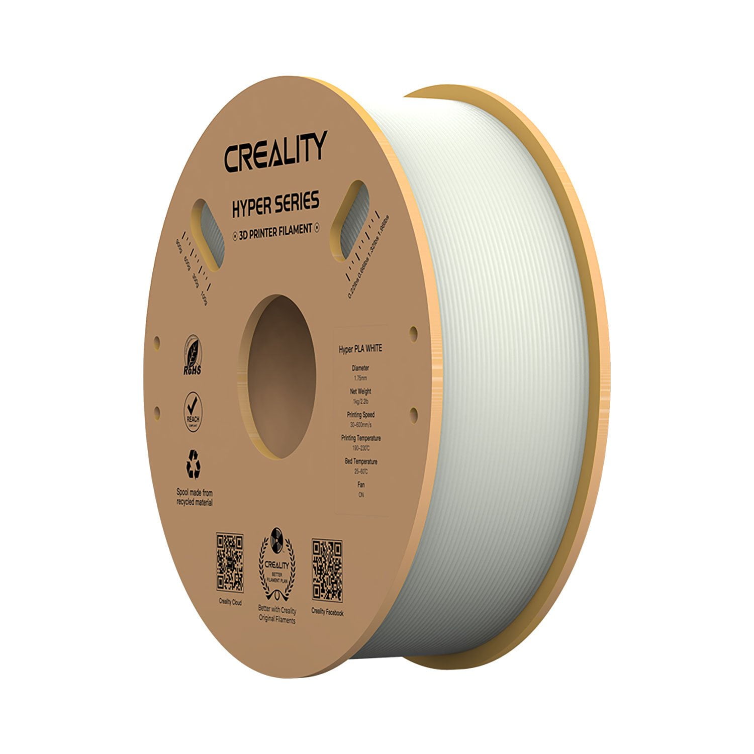 Creality Hyper PLA Filament White 6 pack (6KG) Bundle - Samsclub.com