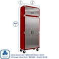thumbnail image 5 of Seville Classics UltraHD 8-Piece Rolling Steel Garage Storage Cabinet With Stacker Set, 12 Feet Wide, 5 of 14