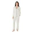 thumbnail image 1 of DreamMark Women's 2-Piece Notch Collar Pajama Set, 1 of 11