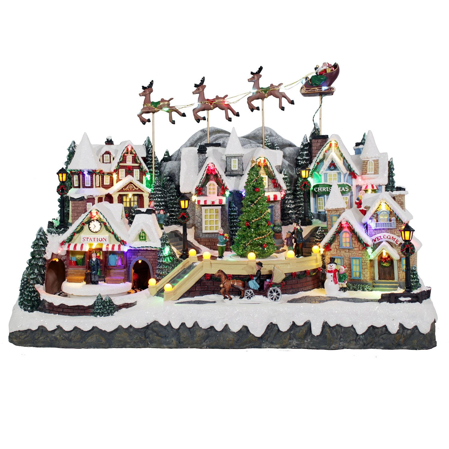 Animated Village with Musicクリスマスホリデービレッジ Yahoo!オークション - クリスマス ホリデービレッジ Animated Village