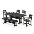 thumbnail image 9 of POLYWOOD Gulf Shores Farmhouse Trestle Dining Set, 6pc, 9 of 9
