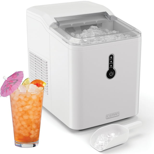 Iceman by Chefman Compact Nugget Ice Machine, 26lb Daily Ice Production