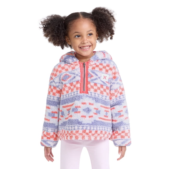 Hurley Toddler Girls Sherpa Quarter Zip