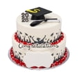thumbnail image 1 of Custom Graduation Two-Tier Cake, 1 of 1