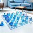thumbnail image 4 of Acrylic Chess & Checkers 2 in 1 Set, 4 of 6