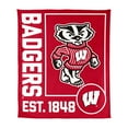 thumbnail image 1 of Logo Brands Wisconsin Badgers 60"x70" Super Plush Blanket, 1 of 6